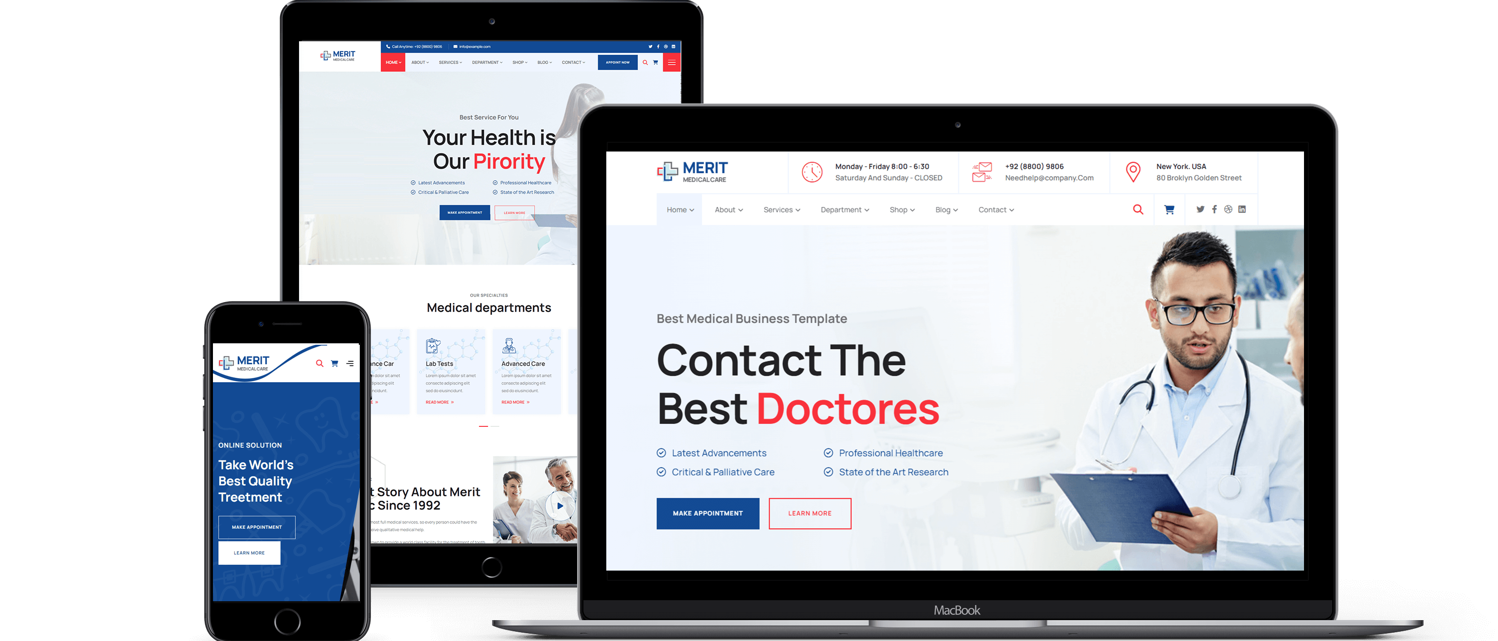 Merit Health & Medical Business Theme